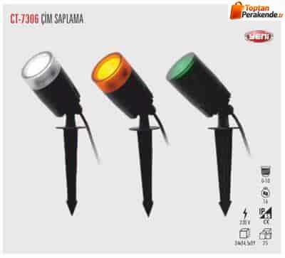 Cata CT-7306 Kazıklı Bahçe Armatürü Günışığı GU10